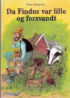Da Findus var lille og forsvandt – Sven Nordqvist, lydbogens omslag