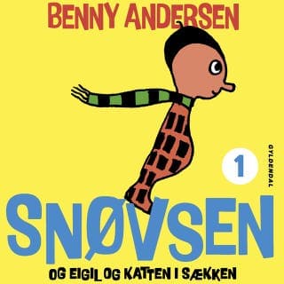 Snøvsen og Eigil og katten i sækken – Benny Andersen, lydbogens omslag