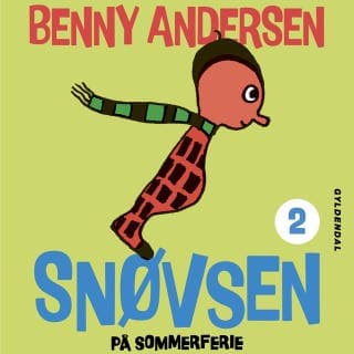 Snøvsen på sommerferie – Benny Andersen, lydbogens omslag