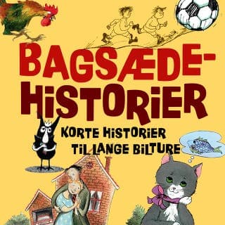 Bagsædehistorier – Kim Fupz Aakeson og Brødrene Grimm, lydbogens omslag