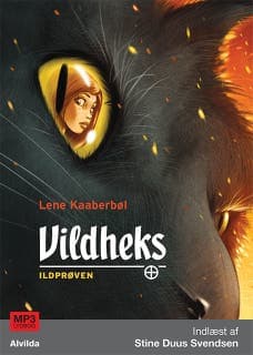 Vildheks 1: Ildprøven – Lene Kaaberbøl, lydbogens omslag