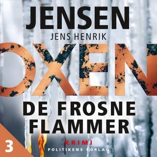 OXEN – De frosne flammer – Jens Henrik Jensen, lydbogens omslag