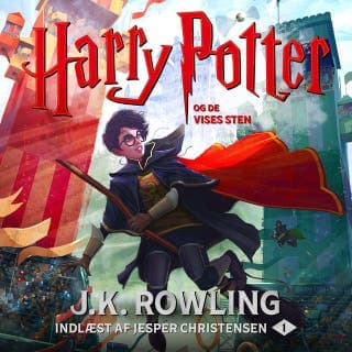 Harry Potter og De Vises Sten – J.K. Rowling, lydbogens omslag