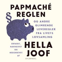 Papmaché-reglen – Hella Joof, lydbogens omslag