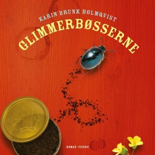 Glimmerbøsserne – Karin Brunk Holmqvist, lydbogens omslag