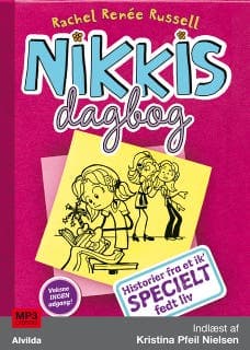 Nikkis dagbog 1: Historier fra et ik' specielt fedt liv – Rachel Renée Russell, lydbogens omslag