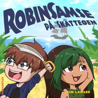 RobinSamse 2 - RobinSamse på Skatteøen – Kim Langer, lydbogens omslag