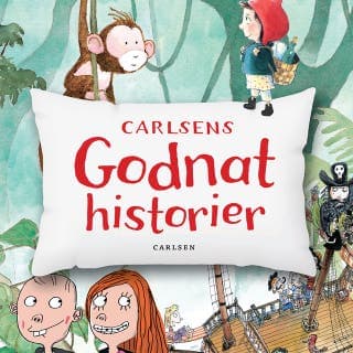 Carlsens godnathistorier – H. C. Andersen og Kim Fupz Aakeson, lydbogens omslag
