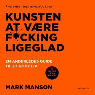 Kunsten at være fucking ligeglad – Mark Manson, lydbogens omslag