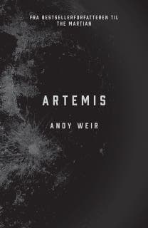 Artemis – Andy Weir, lydbogens omslag
