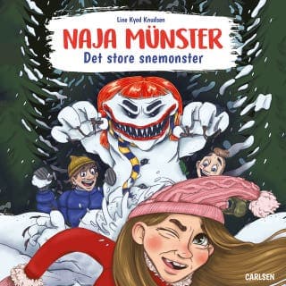 Naja Münster - Det store snemonster – Line Kyed Knudsen, lydbogens omslag