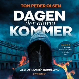 Dagen der aldrig kommer – Tom Peder Olsen, lydbogens omslag