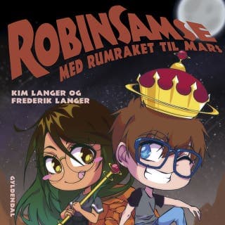 RobinSamse 6 - RobinSamse med rumraket til Mars – Kim Langer og Frederik Langer, lydbogens omslag