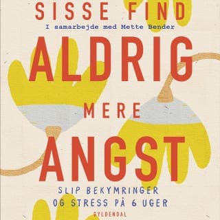 Aldrig mere angst – Mette Bender og Sisse Find, lydbogens omslag