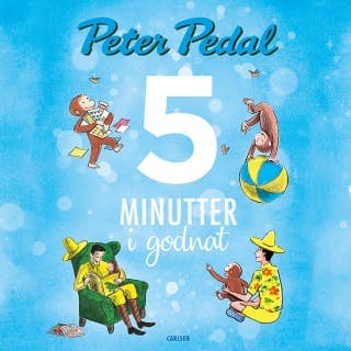 Fem minutter i godnat - Peter Pedal – Margaret Rey og H.A. Rey, lydbogens omslag