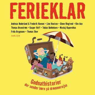 Ferieklar - Godnathistorier der sender børn på drømmerejse – Line Knutzon og Thomas Skov, lydbogens omslag