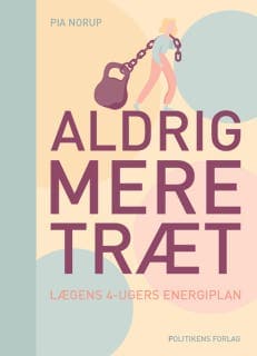 Aldrig mere træt – Pia Norup, lydbogens omslag