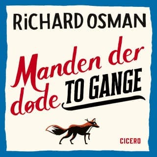 Manden der døde to gange – Richard Osman, lydbogens omslag