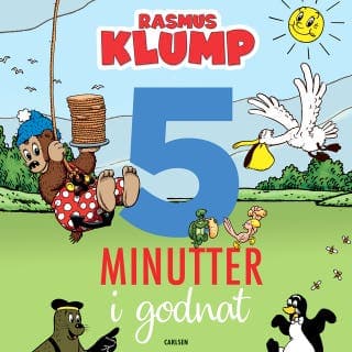 Fem minutter i godnat - Rasmus Klump – diverse, lydbogens omslag