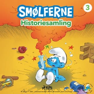 Smølferne - Historiesamling 3 – Peyo, lydbogens omslag
