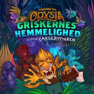 Legender fra Odysïa 1 - Griskernes hemmelighed – Lakserytteren, lydbogens omslag