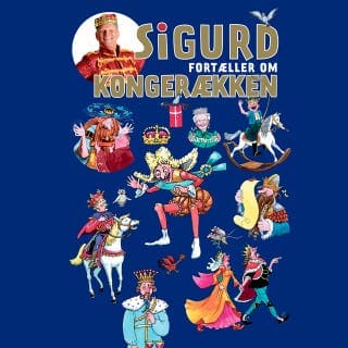 Sigurd fortæller om kongerækken – Sigurd Barrett, lydbogens omslag