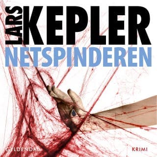Netspinderen – Lars Kepler, lydbogens omslag