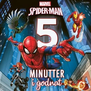 Fem minutter i godnat - Spider-Man – Marvel, lydbogens omslag