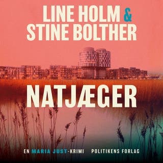 Natjæger – Stine Bolther og Line Holm, lydbogens omslag