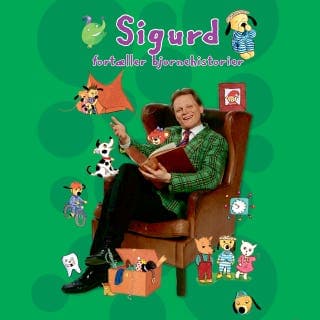 Sigurd fortæller bjørnehistorier – Sigurd Barrett, lydbogens omslag