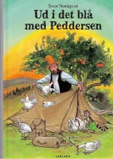 Ud i det blå med Peddersen – Sven Nordqvist, lydbogens omslag