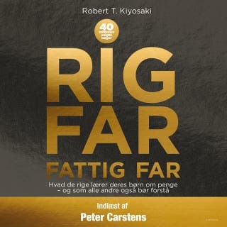 Rig far, fattig far – Robert T. Kiyosaki, lydbogens omslag