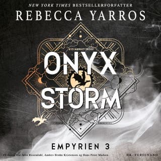 Onyx Storm - Byd mørket trods – Rebecca Yarros, lydbogens omslag