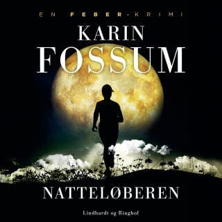 Natteløberen – Karin Fossum, lydbogens omslag