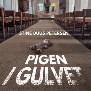 Pigen i gulvet – Stine Duus Petersen, lydbogens omslag