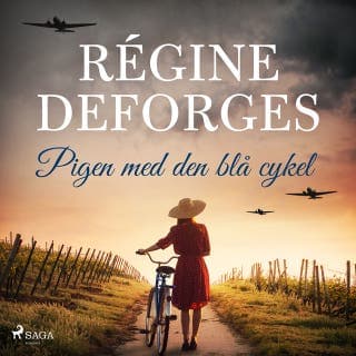 Pigen med den blå cykel – Régine Deforges, lydbogens omslag