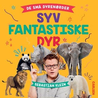De små dyrenørder – Sebastian Klein og Rikke Klein, lydbogens omslag