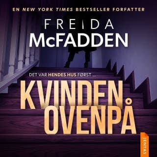 Kvinden ovenpå – Freida McFadden, lydbogens omslag