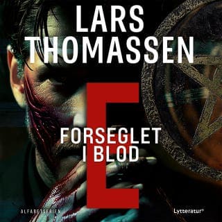 E - Forseglet i blod – Lars Thomassen, lydbogens omslag