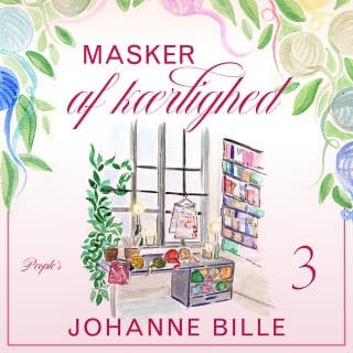 Masker af kærlighed – Johanne Bille, lydbogens omslag