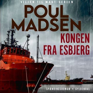 Kongen fra Esbjerg – Poul Madsen, lydbogens omslag