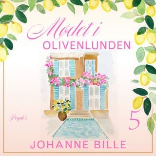 Mødet i olivenlunden – Johanne Bille, lydbogens omslag