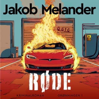 Røde – Jakob Melander, lydbogens omslag