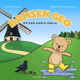 Bamsen Geo og den gamle mølle – Mikkel Palm Salmonsen, lydbogens omslag