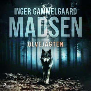 Ulvejagten – Inger Gammelgaard Madsen, lydbogens omslag