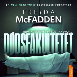 Dødsfakultetet – Freida McFadden, lydbogens omslag
