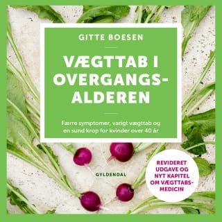 Vægttab i overgangsalderen – Gitte Boesen, lydbogens omslag
