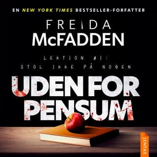 Uden for pensum – Freida McFadden, lydbogens omslag