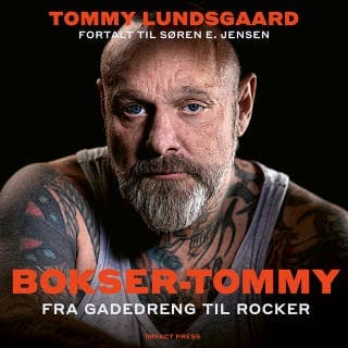 Bokser-Tommy – Søren E. Jensen og Tommy Lundsgaard, lydbogens omslag