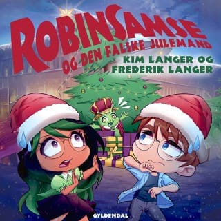 RobinSamse 12 - RobinSamse og den falske julemand – Kim Langer og Frederik Langer, lydbogens omslag